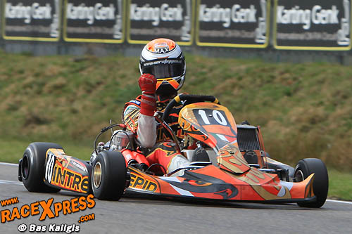 Eerste race in 125cc schakelkart